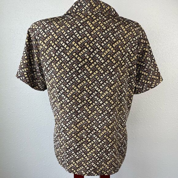 Notations Short Sleeve Button Down Shirt Size PL EUC - Picture 5 of 6